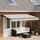 vidaXL Manuell einziehbare Markise 4 x 3,5 m grau