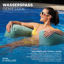 BESTWAY EverluxeTM Poolsitz mit Textiloberfläche EPS-Perlen-Füllung, 92 x 66 x 20 cm