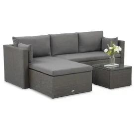 beautysofa SEVILLA Loungeset dunkelgrau