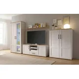 moebel-dich-auf Wohnwand Elegance in Sibiu-Lärche Nb. im Landhausstil Anbauwand Wohnzimmerschrank TV-Lowboard Fernsehschrank inkl. LED-Beleuchtung