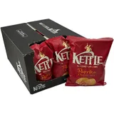 Kettle Chips Paprika & Roasted Onion 10 x 130 g Tüten, hand-frittierte Kessel-Chips, knusprige Kartoffelchips mit dem Geschmack von Paprika & gerösteten Zwiebeln für einen gelungenen Abend