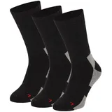 Apollo Basicsocken 3er Pack Schwarz/Mehrfarbig 35-38