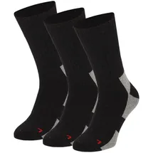 Apollo Basicsocken 3er Pack Schwarz/Mehrfarbig 35-38