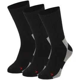 Apollo Basicsocken 3er Pack Schwarz/Mehrfarbig 35-38