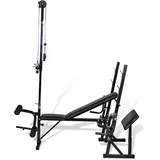vidaXL Hantelbank Fitnessgerät schwarz