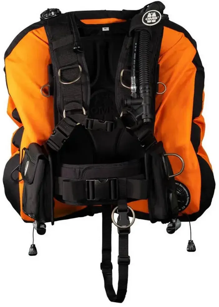 Oms Iq Lite Cb Signature With Deep Ocean 2.0 Bcd - Lava Orange / Black - XL