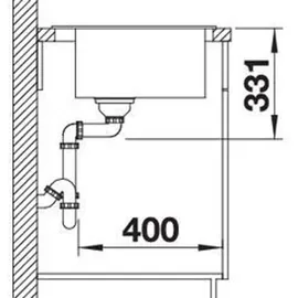 Blanco Pleon 6 cafe + Excenterbetätigung + InFino