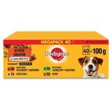 PEDIGREE Hundefutter Nassfutter Adult in Gelee, 40 Portionsbeutel (40 x 100g)