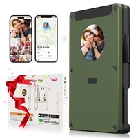 EPROICKS Geldbörse Herren Slim Wallet mit Tintenbildschirm - Kartenetui Herren mit RFID-Schutz, Geldbeutel Herren mit Geldklammer und Gummiband, Minimalistische Smart Portmonee für Herren (Grün)