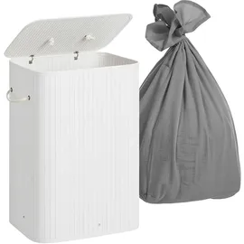Relaxdays Relaxdays, Wäschekorb Wäschekorb Bambus (105 l)