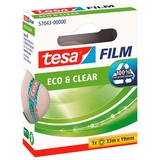 Tesa eco&clear Klebefilm transparent 19,0 mm x 33,0 m 1 Rolle