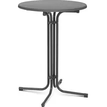 Royal Catering Stehtisch klappbar Bistrotisch Bistro Tisch Bartisch Gastro rund Ø 80 cm grau