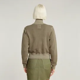 G-Star Overdyed Slim Track Sweater Jacke - Grün - Damen - L