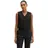 Marc O'Polo "aus Viskose-Leinen-Stretch", Damen, Gr. 32, schwarz, Obermaterial: 53% Leinen, 45% Viskose, 2% Elasthan. Futter: 100% Baumwolle, unifarben, regular fit, V-Ausschnitt, Westen Anzugweste