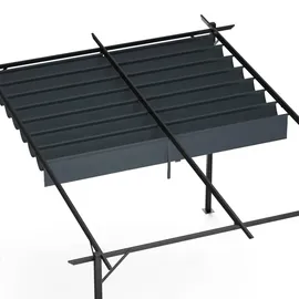 Blumfeldt Pergola 3 x 4 m Dunkelgrau