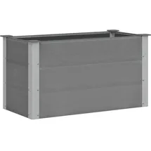 vidaXL Garten-Hochbeet WPC 100 x 50 x 54 cm Grau