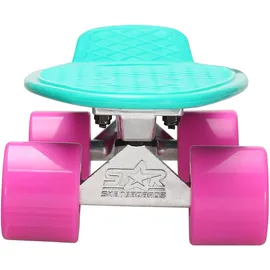 Star-Skateboard Star Skateboard Kicktail Blau/Pink