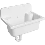 Ausgussbecken, 55x37 Cm, Weiß Pi5052 - Aqualine