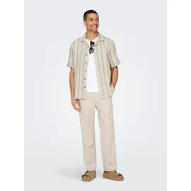 Only & Sons ONSSINUS Loose 0007 COT LIN Pant NOOS Beige L