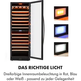 Klarstein Vinovilla Grande 162 Built-in Duo Onyx Weinkühlschrank 425 Ltr 162 Fl. Schwarz