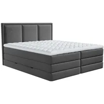 MID.YOU Boxspringbett 140 x 200 cm H2/H3 Anthrazit