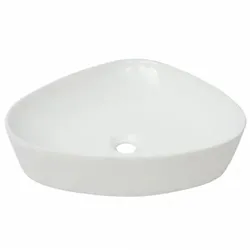 Waschbecken Dreiecksform Keramik | vidaXL : Farbe - Weiss