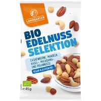 Landgarten Bio Edelnuss Selektion | Proteinreicher Erdnuss Mix für unterwegs | 45 g (1er Pack)