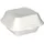 Papstar Hamburger-Boxen eckig 100 St. 7,5 cm x 12 cm x 12 cm Weiß