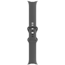 Google Pixel Watch BT polished silver Sportarmband charcoal