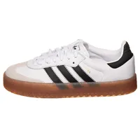 adidas Leder-Sneakers "Samba" in Weiß - 40 2/3