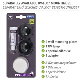 Wenko Wandablage Termoli Edelstahl schwarz