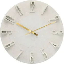 Hama Wanduhr Korfu beige    30cm 3D Ziffern                185880