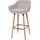 MCW Barhocker Vaasa T381, Barstuhl Tresenhocker MVG-zertifiziert ~ Textil, creme grau