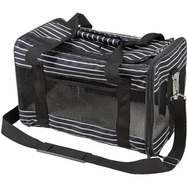 Kerbl Heimtier Tragetasche Cuba 40x26x28cm, - Schwarz-Weiß - Einheitsgröße