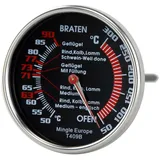 SUNARTIS - Bratenthermometer mit Antihaftbeschichtung | Hochwertiges Edelstahl Bratenthermometer. Fleischthermometer mit Messbereich Braten: von +50°C bis +100°C & Ofen bis +300 °C | 7,5x14,5cm