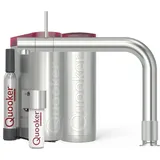 quooker deutschland gmbh Quooker Nordic Round Twintaps Küchenarmatur Voll-Edelstahl
