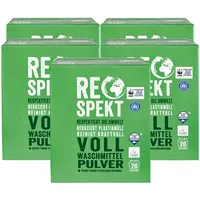 Respekt Vollwaschmittel Pulver 20 WL, 5er Pack