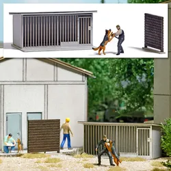NVA Polizei Hundeausbildung Modell von Busch 1:87