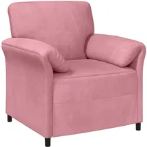 vidaXL Sessel 1-Sitzer Samt 88 x 83 x 95 cm Rosa