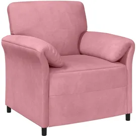 vidaXL Sessel 1-Sitzer Samt 88 x 83 x 95 cm Rosa