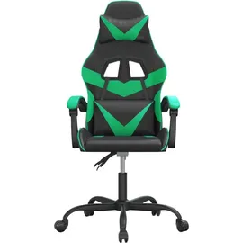 vidaXL Gaming-Stuhl Drehbar Schwarz und Grün PC
