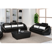 JVmoebel Sofa Rote Luxus Möbel Sofagarnitur Couch Sofa Polster 3+2 Sitzpolster, Made in Europe schwarz