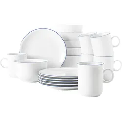 Seltmann Weiden Compact Blaurand Frühstücks-Set 18-teilig