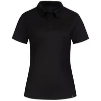 Tom Fyfe Poloshirt TOM FYFE Merino Poloshirt Damen Slim Fit Schwarz / M schwarz M