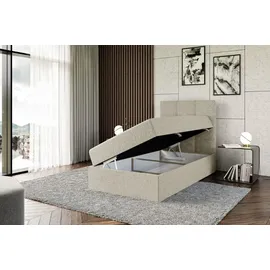 altdecor Boxspringbett 90 x 200 cm H4 Beige