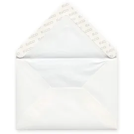 ELCO 73127.12 Prestige Verpackung mit 25 Briefumschläge/Versandtasche, gummiert, Wasserz., C6, 100g, hochweiss, Fenster: nein