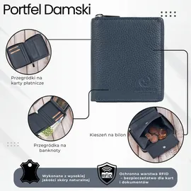 PAOLO PERUZZI Damen Geldbörse T-139-NV marine