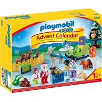 PLAYMOBIL 9391 1.2.3 Adventskalender "Waldweihnacht der Tiere"