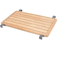 Scancom Hängetisch 78 x 58 x 0 cm Teak/Metallic-Grau