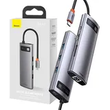 Baseus Metal Gleam 8ing1 multifunktionaler Hub 8in1 USB-C Dock CAHUB-CV0G